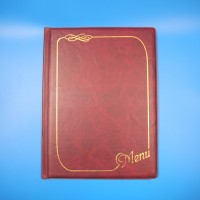 Custom A5 size Double Panel Menu Cover Menu Holder Waiter Book Sleeves for Restaurants Hotels Cafe and Bar