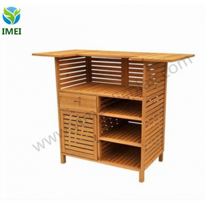 Outdoor Bar with Storage, Medium Brown YM5-1436