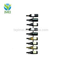 Wall Mount Wine Rack 9-Bottle Wrought Iron Vertical Storage Home Display Black YM4052W