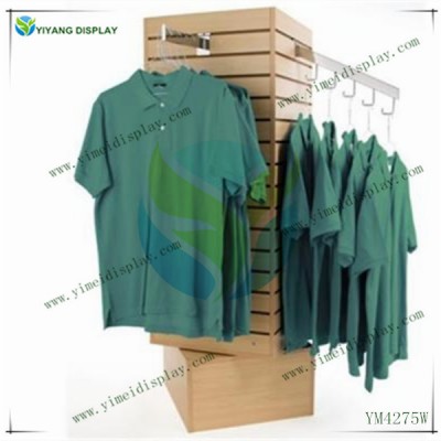 wood clothes display rack for clothing shop shopping mall YM4275W