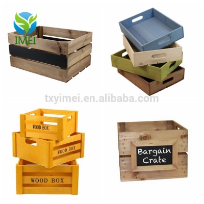 Different models old apple small wine unfinished wood crates wholesale