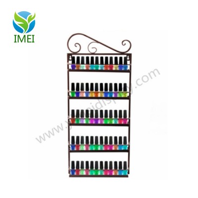 Wall Mounted 5 Tier perfume Nail Polish metal display stand organizer