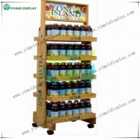 Wood Beverage display rack YM4008W