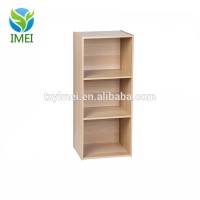 3-Tier Basic Wood Bookcase Storage Shelf