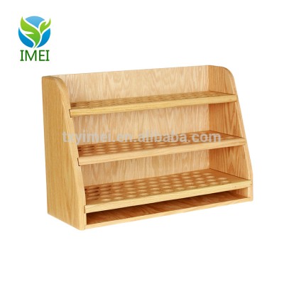 High quality wooden hair color tube storage test tube rack