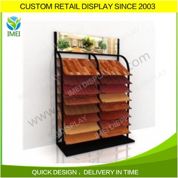 China factory custom floor metal tile display stand