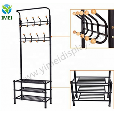 YM07347 free standing metal clothes hat display rack for retail store